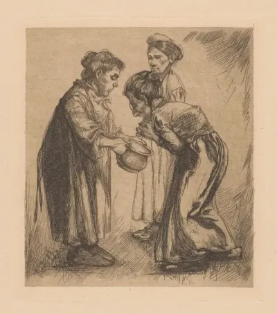 Drie Vrouwen Met Pot