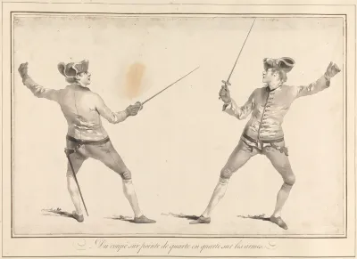 Du Coupe Sur Pointe De Quarte En Quarte Sur Les Armes