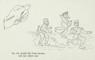 Du Der Streckt Die Faust Heraus Reis Mer Lieber Aus