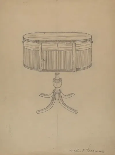 Duncan Phyfe Sewing Cabinet 2
