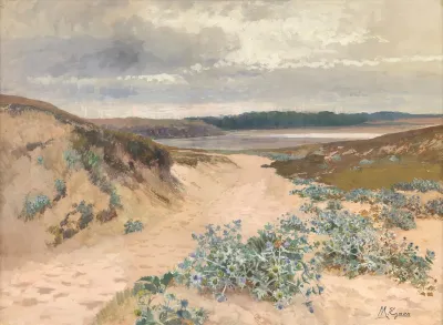 Dunenlandschaft In Der Bretagne