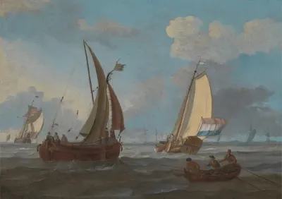 Dutch Shipping Off The Low Countries