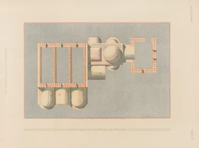 ḳuṣejr ʻamra Mit Einer Karte Von Arabia Petraea Pl 04