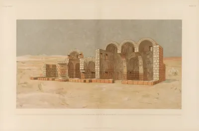 ḳuṣejr ʻamra Mit Einer Karte Von Arabia Petraea Pl 07