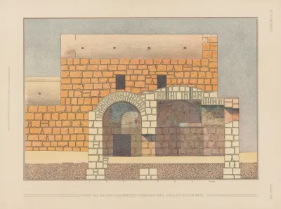 ḳuṣejr ʻamra Mit Einer Karte Von Arabia Petraea Pl 12