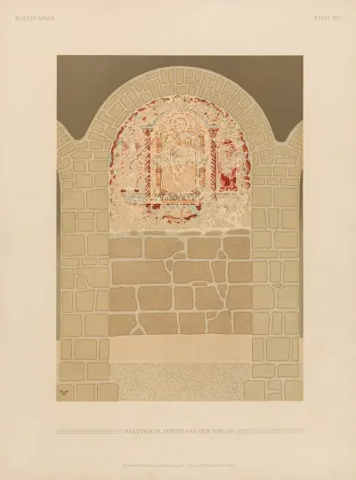 ḳuṣejr ʻamra Mit Einer Karte Von Arabia Petraea Pl 15