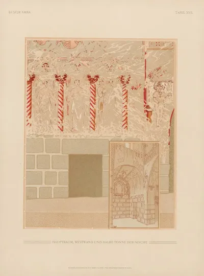 ḳuṣejr ʻamra Mit Einer Karte Von Arabia Petraea Pl 17