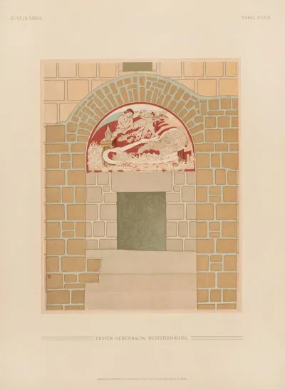 ḳuṣejr ʻamra Mit Einer Karte Von Arabia Petraea Pl 33