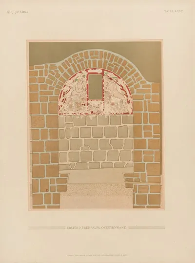 ḳuṣejr ʻamra Mit Einer Karte Von Arabia Petraea Pl 35