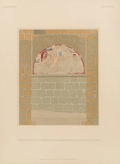 ḳuṣejr ʻamra Mit Einer Karte Von Arabia Petraea Pl 36