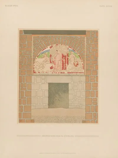 ḳuṣejr ʻamra Mit Einer Karte Von Arabia Petraea Pl 37