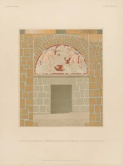 ḳuṣejr ʻamra Mit Einer Karte Von Arabia Petraea Pl 38