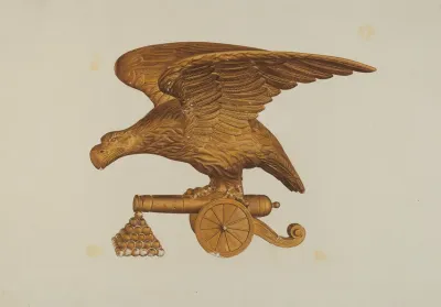 Eagle With Cannon
