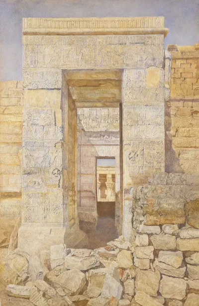 East Entrance Room Of Tiberius Temple Of Isis Philae