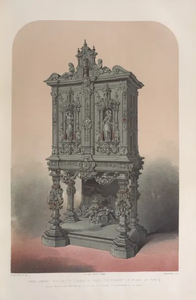 Ebony Cabinet Designed By Lienard Of Paris For Rinquet Le Prince Of Paris