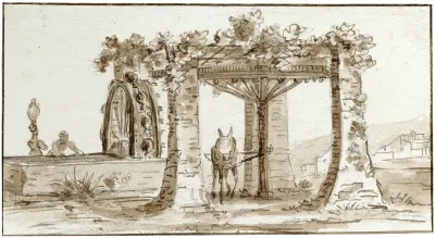 Een Waterput Met Raderwerk En Trekezel 3