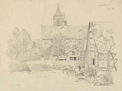 Eglise Et Village De Chevetogne Avec Annotations