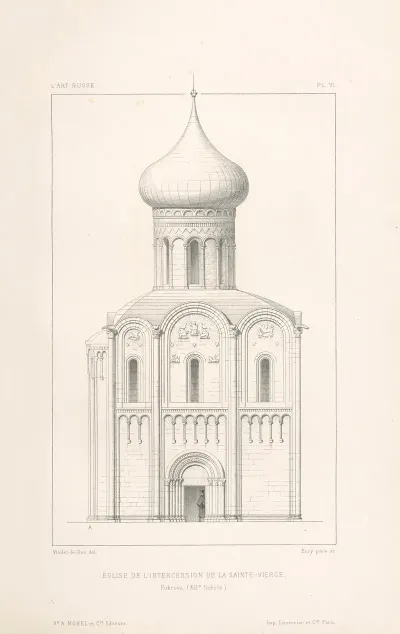 Eglise de lintercession de la ste Vierge pokrova xiie