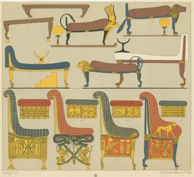 Egyptian Beds Chairs And Chests