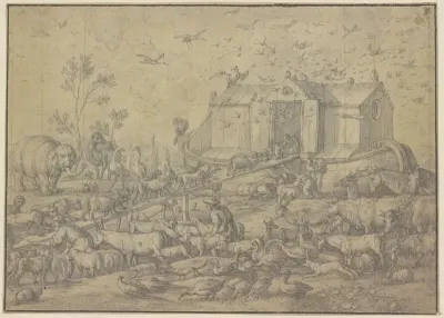 Einzug Der Tiere In Die Arche Noah