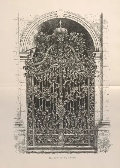 Eiserne Thure Der Jesuitenkirche In Mannheim