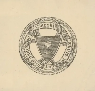 Ekslibris Emeryka Hutten Czapskiego 1828 1896