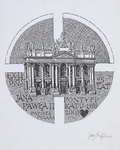 Ekslibris Jubileuszowy Jana Pawla II 1920 2005 3