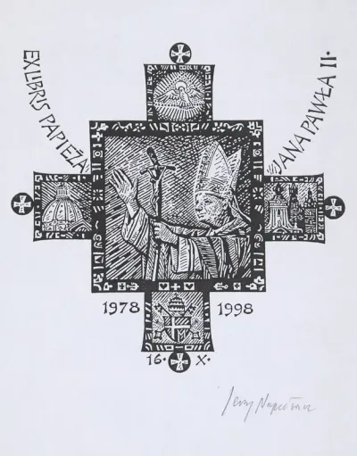 Ekslibris Jubileuszowy Jana Pawla II 1920 2005