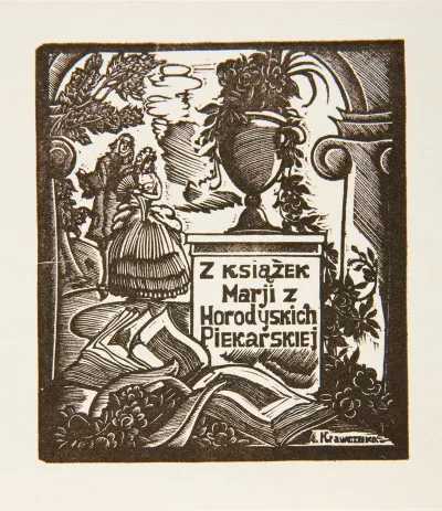 Ekslibris Marii Z Horodyskich Piekarskiej