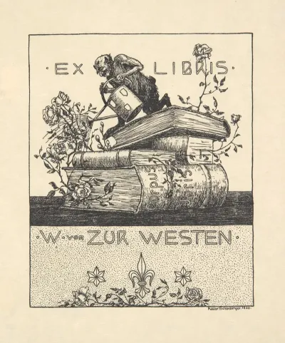 Ekslibris Walter Von Zur Westen 1871 1948