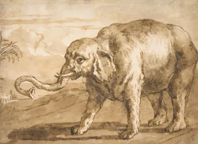 Elephant In A Landscape
