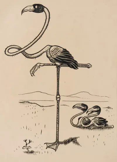 Eleven Comic Strip Frames Of Flamingo Shaping Figures With Its Long Neck Pl 4