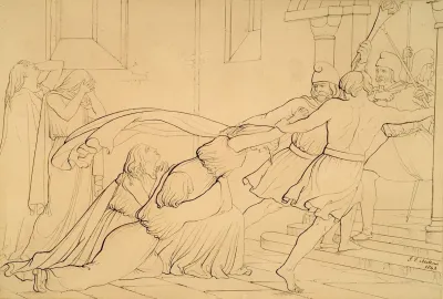 Elgiva Seized By Order Of Odo Archbishop Of Canterbury