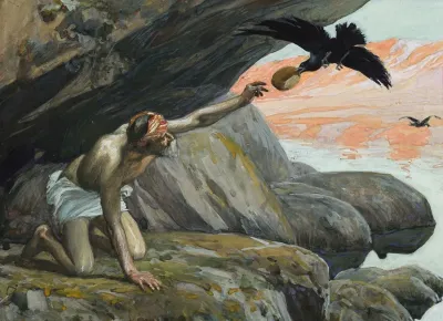 Elijah Fed By The Ravens