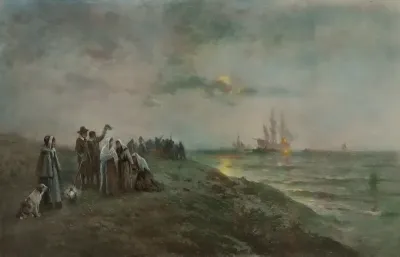 Embarkation Of The Pilgrims From Southampton
