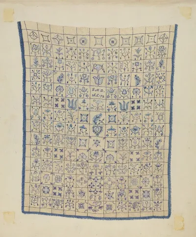 Embroidered Coverlet 4