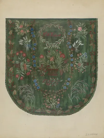 Embroidered Coverlet