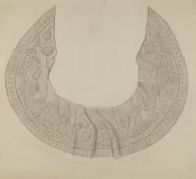 Embroidered Lace Collar 2