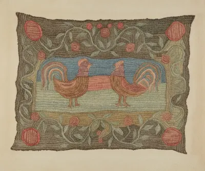 Embroidered Rug