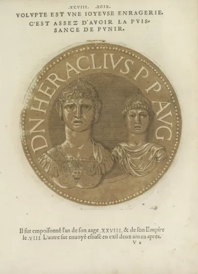 Emperor Heraklonas And His Mother Martina