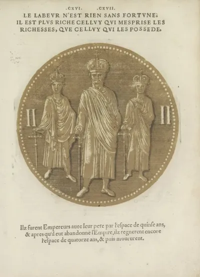 Emperor Louis II Of Italy And His Brothers