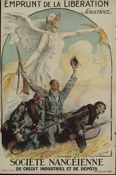 Emprunt De La Liberation Souscrivez Societe Nanceienne De Credit Industriel Et De Depot
