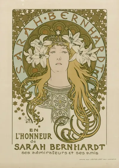 En Lhonneur De Sarah Bernhardt Ses Admirateurs Et Ses Amis
