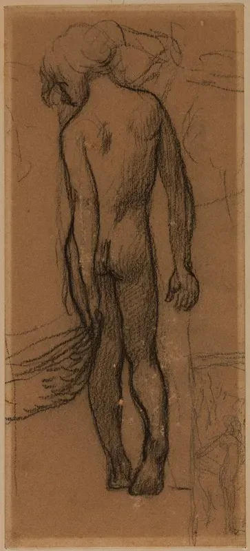 Enfant Nu De Dos