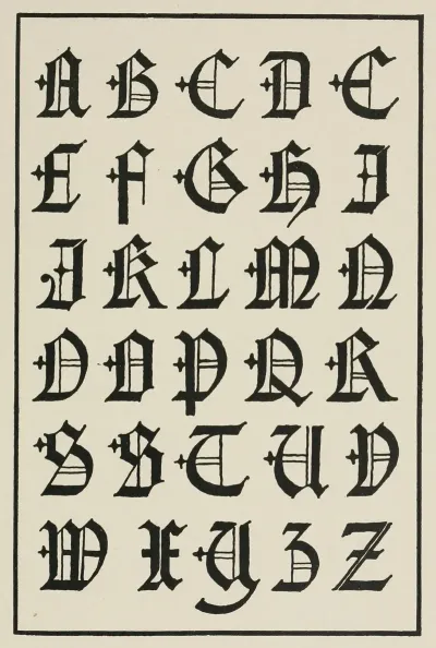 English Gothic Capitals
