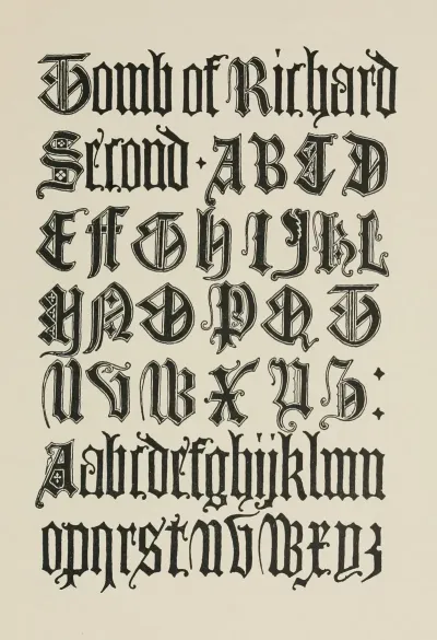 English Gothic Letters 2