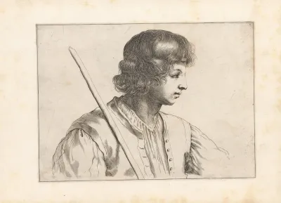 Engravings After Guercinos Libro Dei Disegni Pl 12