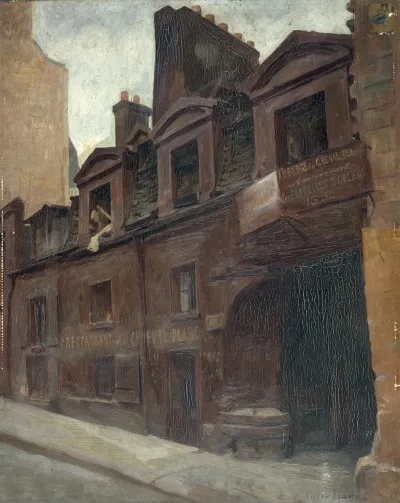 Entree De Lauberge Du Cheval Blanc Rue Mazet