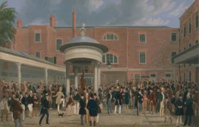Epsom Races Settling Day At Tattersalls