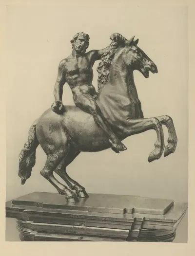 Equestrian Figure Paduan End Of Xvi Century